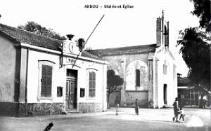 Akbou - Mairie et Eglise